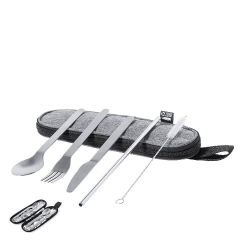 Conjunto de talheres em inox com estojo Tailung