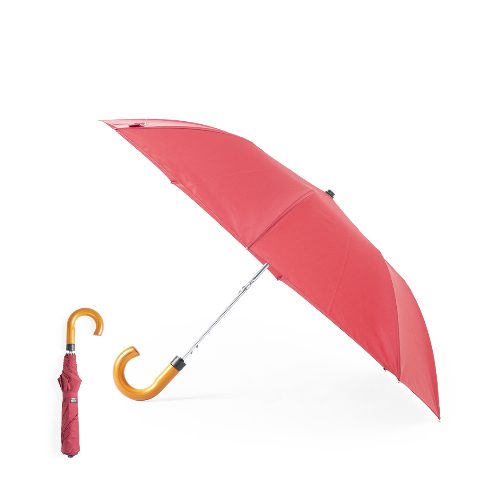 Guarda-chuva dobrável em RPET com pega curva Branit