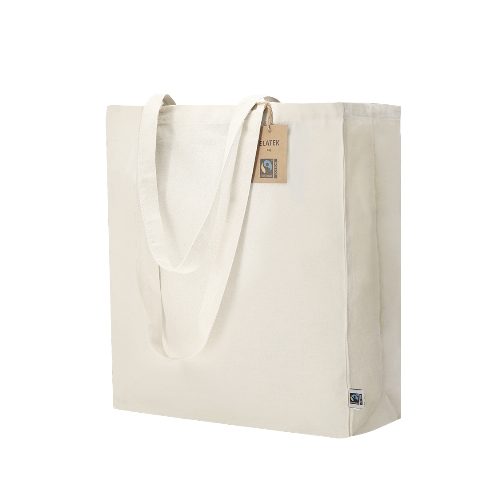 Saco em algodão Fairtrade 180g com fole Elatek