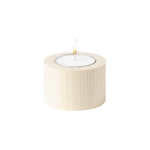 Vela de baunilha com base de madeira Yiren