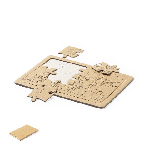 Conjunto de 2 puzzles em cartão reciclado Clavier