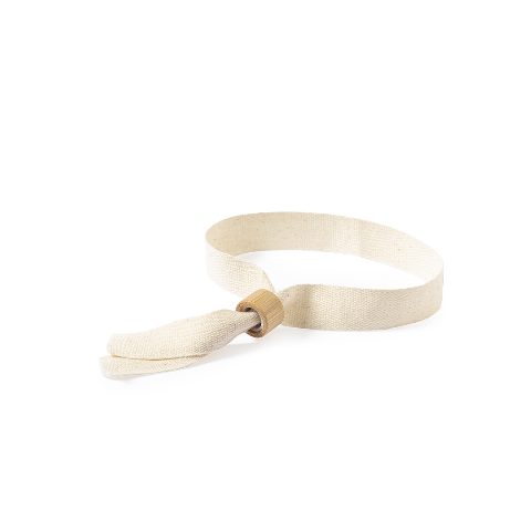 Pulseira em algodão com fecho de bambu Bosgo