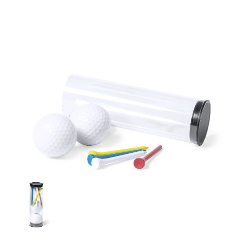Set de golfe com 2 bolas e 4 tees Caddie