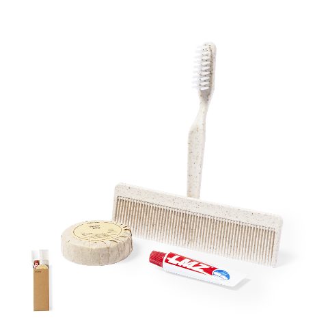 Kit de higiene com escova, pente e sabonete Essential Kit