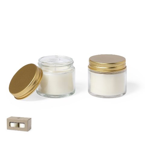Conjunto de velas aromáticas de frésia Kesha