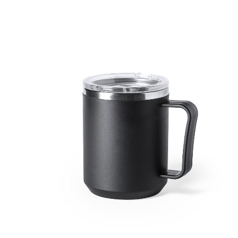 Caneca térmica 350 mL em inox e PP fosco Tikam