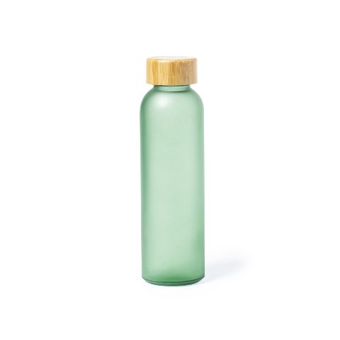Garrafa de vidro 500 mL com tampa em bambu Eskay