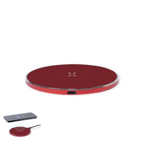 Carregador wireless 15W em alumínio reciclado Golop