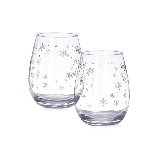 Conjunto de 2 copos com flocos de neve Katnis