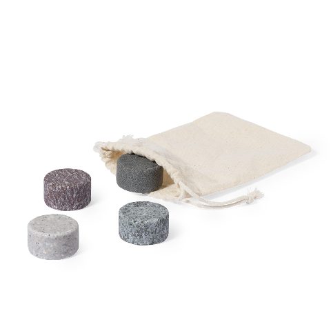 Conjunto de 4 cubos de gelo em granito Glamer