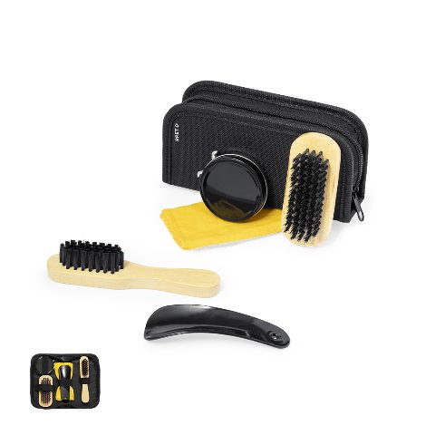 Kit de limpeza de calçado em estojo RPET Aeron