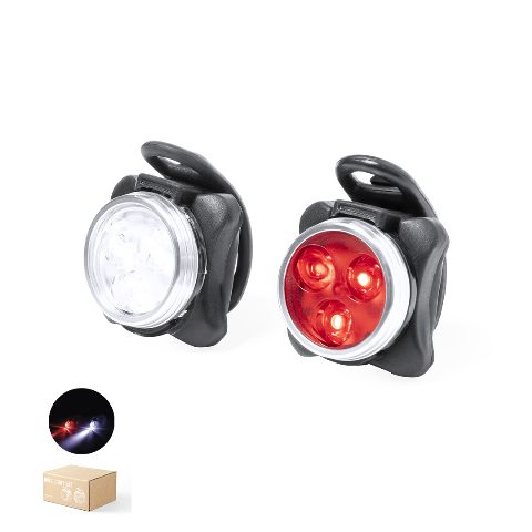 Conjunto de 2 luzes recarregáveis para bicicleta Remko