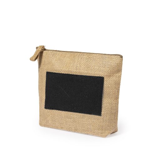 Necessaire em juta e algodão Kasmie
