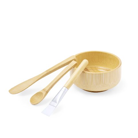Conjunto de máscara facial em bambu Iringu