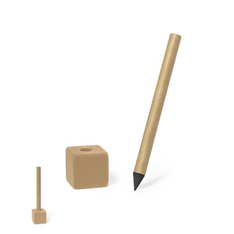 Lápis eterno em cartão reciclado com suporte Soiny