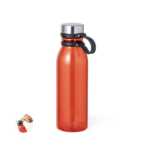 Garrafa em RPET de 830 ml com fita Albrait