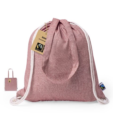 Saco mochila em algodão Fairtrade Riak