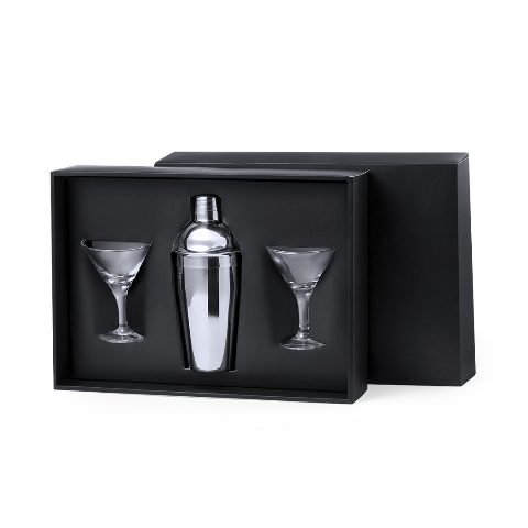 Conjunto de cocktail com shaker e 2 copos Cefiro