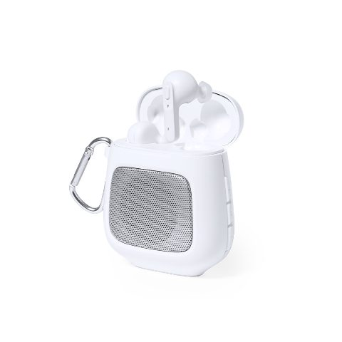 Coluna Bluetooth 3W com auriculares Boxy