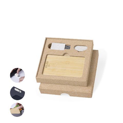 Set de segurança com cartão RFID e tapa webcam Andigo