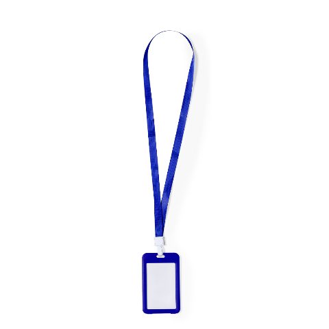 Porta-crachá com cordão em poliéster Fleck