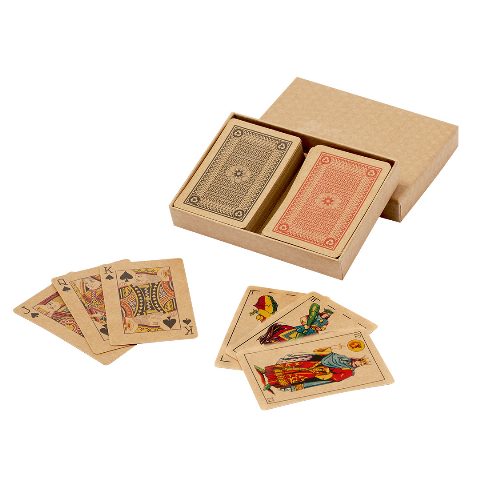 Conjunto de baralhos espanhol e francês Kardain