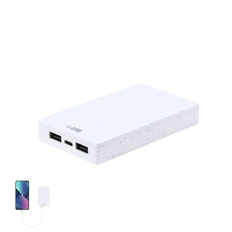Power bank 5000 mAh em pedra natural e ABS Noiman