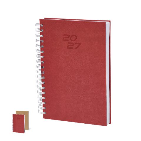 Agenda diária B5 de argolas em PU Wayrux