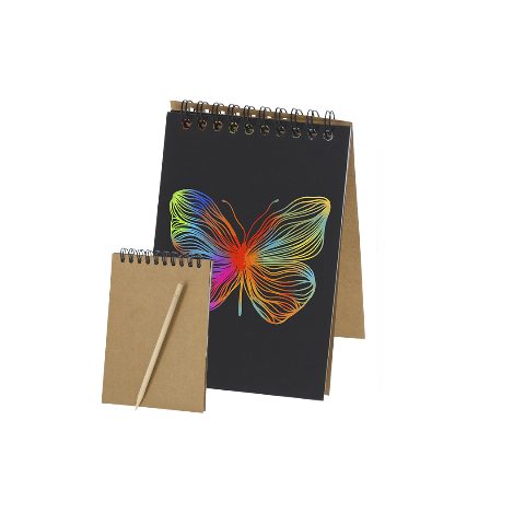 Caderno A6 de raspar com raspador Madguire
