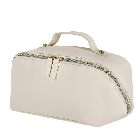 Necessaire em PU com fecho dourado Brinix
