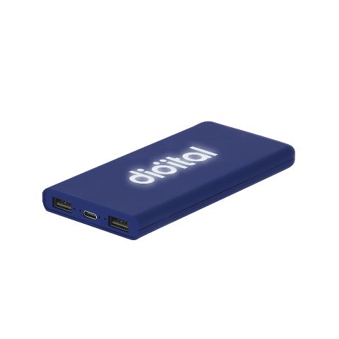 Power bank 5000 mAh com logótipo iluminado e sensor Caplan