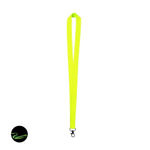 Lanyard fluorescente com gancho giratório Cofmil