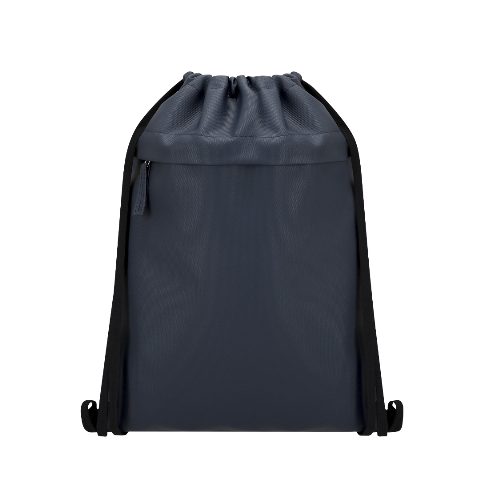 Mochila de cordões em PU e poliéster com bolso Digun