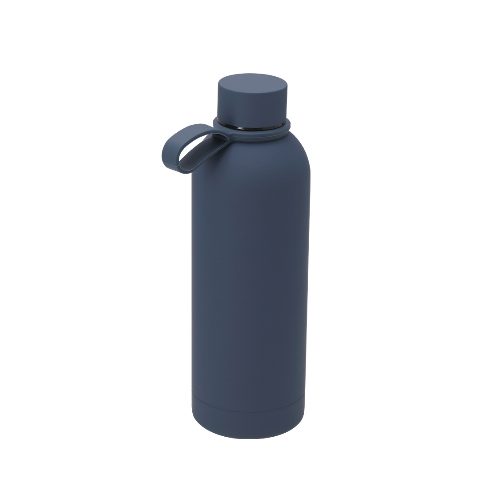Garrafa de aço inox 750 mL emborrachada com alça Caneco