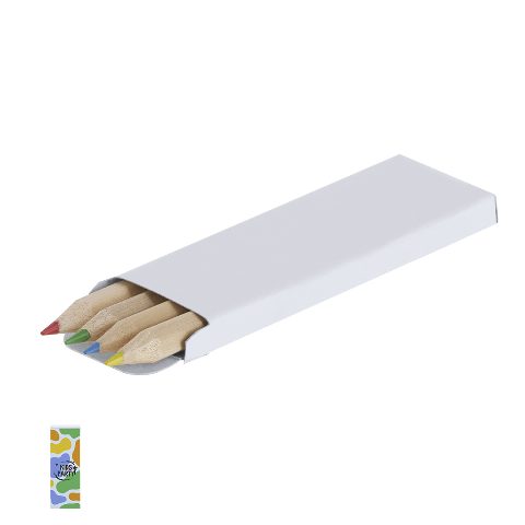 Caixa com 4 lápis de cor para impressão digital Siskin