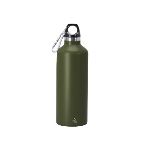 Garrafa térmica 500 mL em inox reciclado com mosquetão Angkor