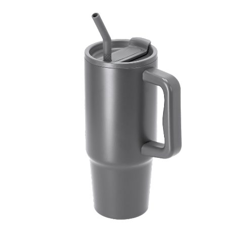 Copo térmico 900 mL em inox reciclado com palhinha Yukon