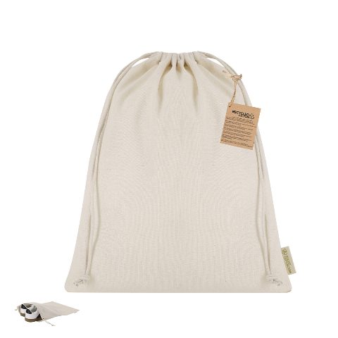 Bolsa em algodão reciclado com cordões Nubiox