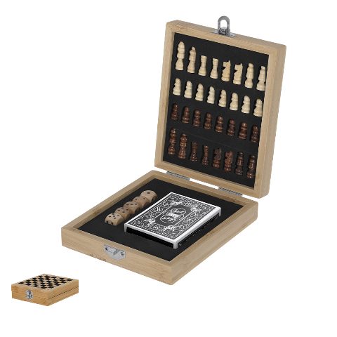 Conjunto de jogos com tabuleiro de xadrez Londox