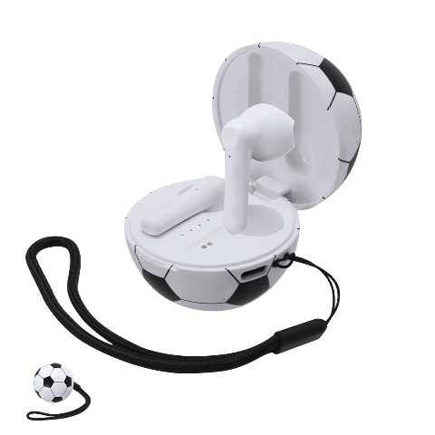Auriculares Bluetooth com estojo em forma de bola de futebol Kasyus