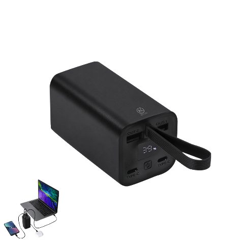 Power bank 20 000 mAh em alumínio reciclado com correia Havor