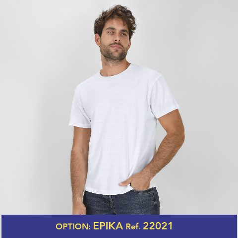 T-shirt adulto branca em algodão 150g Keya MC150