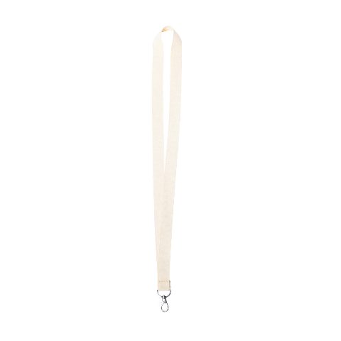 Lanyard em algodão cru Mirok