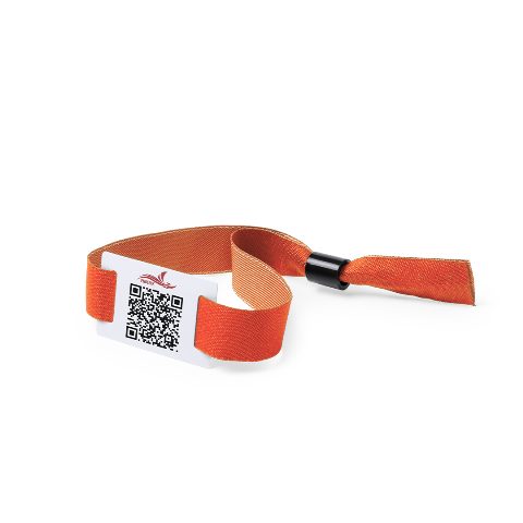 Pulseira de eventos em poliéster com fecho de segurança Festak