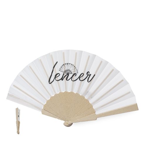 Leque em RPET com fibra de bambu Lencer