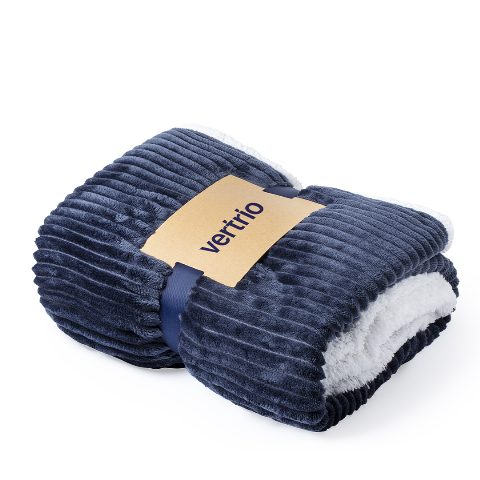 Manta bicolor em coral fleece e sherpa 440g Karovix