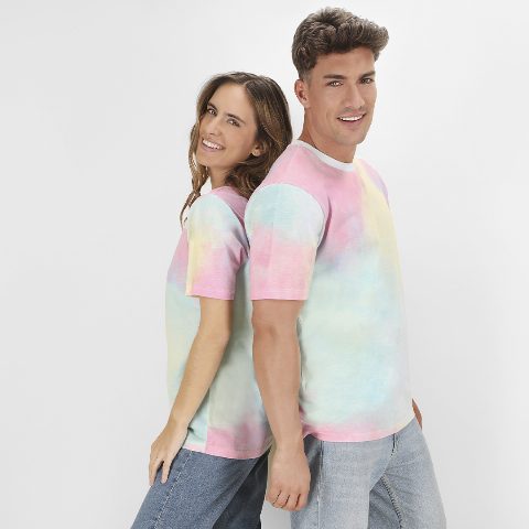 T-shirt unissexo efeito arco-íris Vega