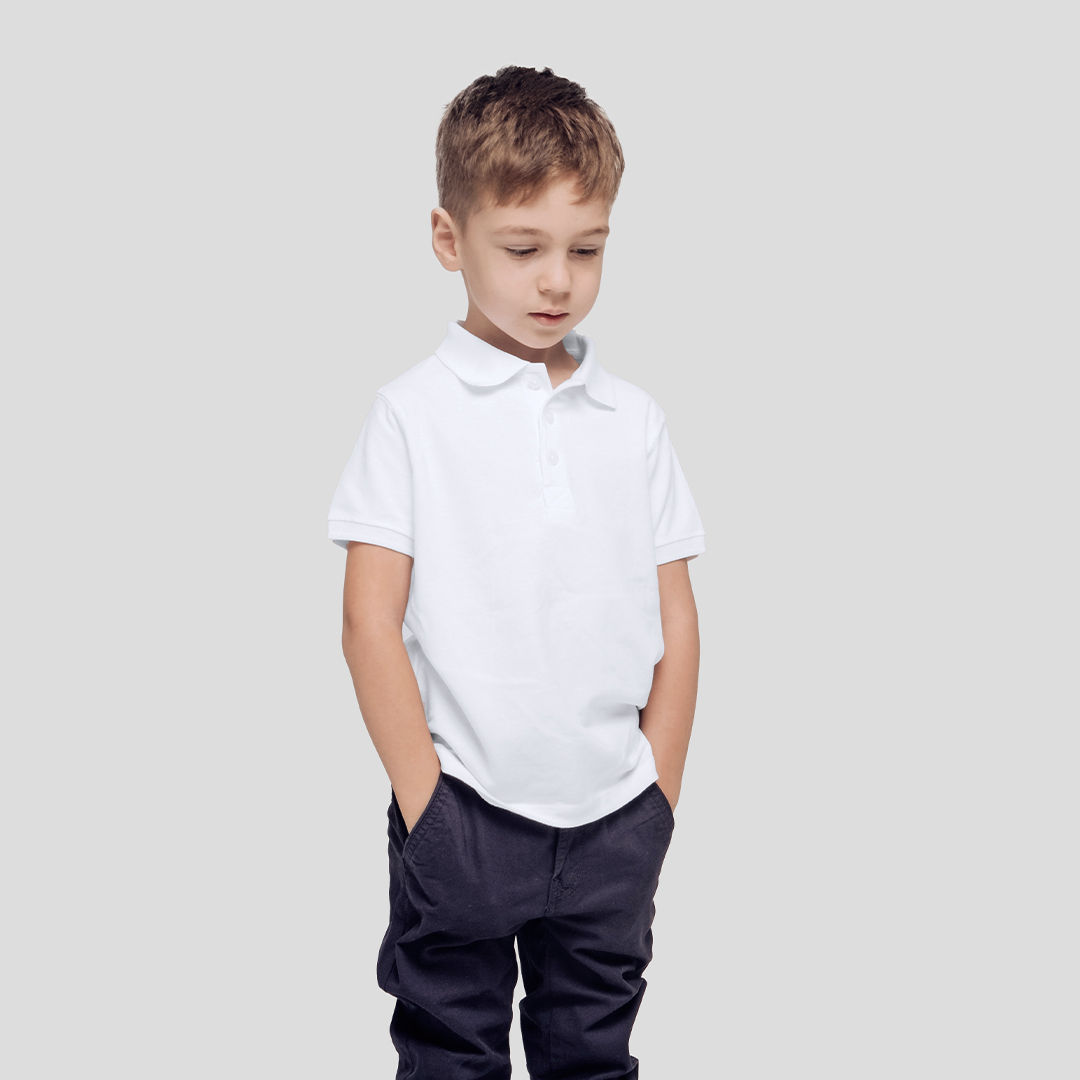Polo Criança Branco "keya" - YPS180